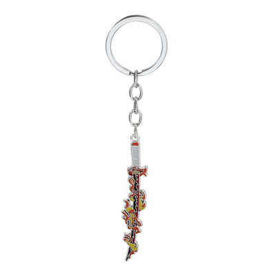 Creative Pop Music Lovers Guitar Microphone Keychain Stainless Steel Rock Band Theme Pendant