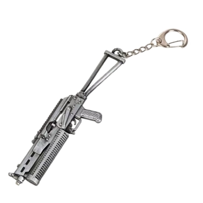 Custom Military Style 3D Gun Keychain Mini Weapon Model Metal Key Ring for Men Gift Fashion Accessory