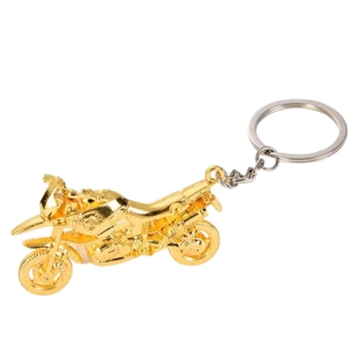 Factory Price Custom Logo Motorcycle 3D Soft Enamel Cartoon Keychain Letterpress Printed  with Carabiner for Motorcycles