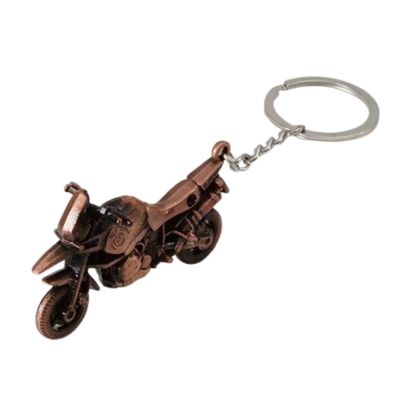 Factory Price Custom Logo Motorcycle 3D Soft Enamel Cartoon Keychain Letterpress Printed  with Carabiner for Motorcycles