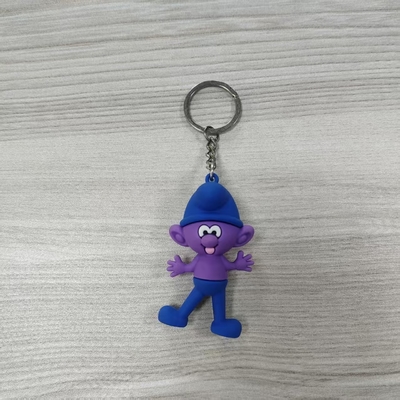 Custom 2D 3D PVC Keychains Soft Rubber Cartoon Anime UV Printing Digital Mockup with Your Logo Low MOQ Factory Direct Supply