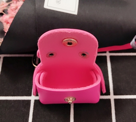 Korean PU Leather Keychain Bag Key Pendant Leather Key Chain
