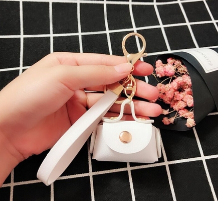 Korean PU Leather Keychain Bag Key Pendant Leather Key Chain