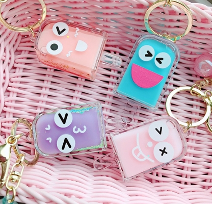 Ice Cream Acrylic Keychain Mini Popsicle Keyring Kids Bag Pendant Charm