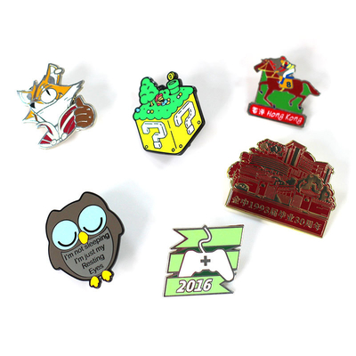 Factory Custom Metal Name Badges Colorful Enamel Pin  Die Casting Metal Badge Maker China