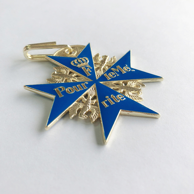 Order of Prussia Award Medal WW1 German Cap Badges Wing Sword Metal Badge