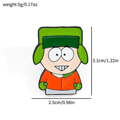 Wholesale Cartoon Game South Park Anime Metal Badge Craft Clothes Lapel Brooch Custom Soft Hard Alloy Enamel Pins