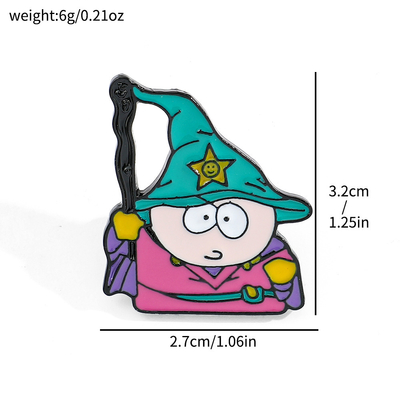 Wholesale Cartoon Game South Park Anime Metal Badge Craft Clothes Lapel Brooch Custom Soft Hard Alloy Enamel Pins