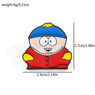 Wholesale Cartoon Game South Park Anime Metal Badge Craft Clothes Lapel Brooch Custom Soft Hard Alloy Enamel Pins