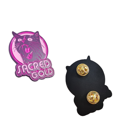 Wholesale Manufacturer Custom Logo Design Metal Badges Hard & Soft Enamel Lapel Pins with Silk Screen Printing & Engraving