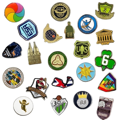Wholesale Manufacturer Enamel Badge Custom Shape Logo Design Metal Badges Hard Soft Enamel Hat Lapel Pins