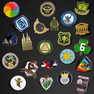 Wholesale Manufacturer Enamel Badge Custom Logo Design Metal Badges Hard Soft Enamel Lapel Pins