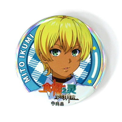 Wholesale Logo Offset Printing Blank Metal Tin Tinplate Cheap Magnetic Pin Custom Button Badge for Promotion